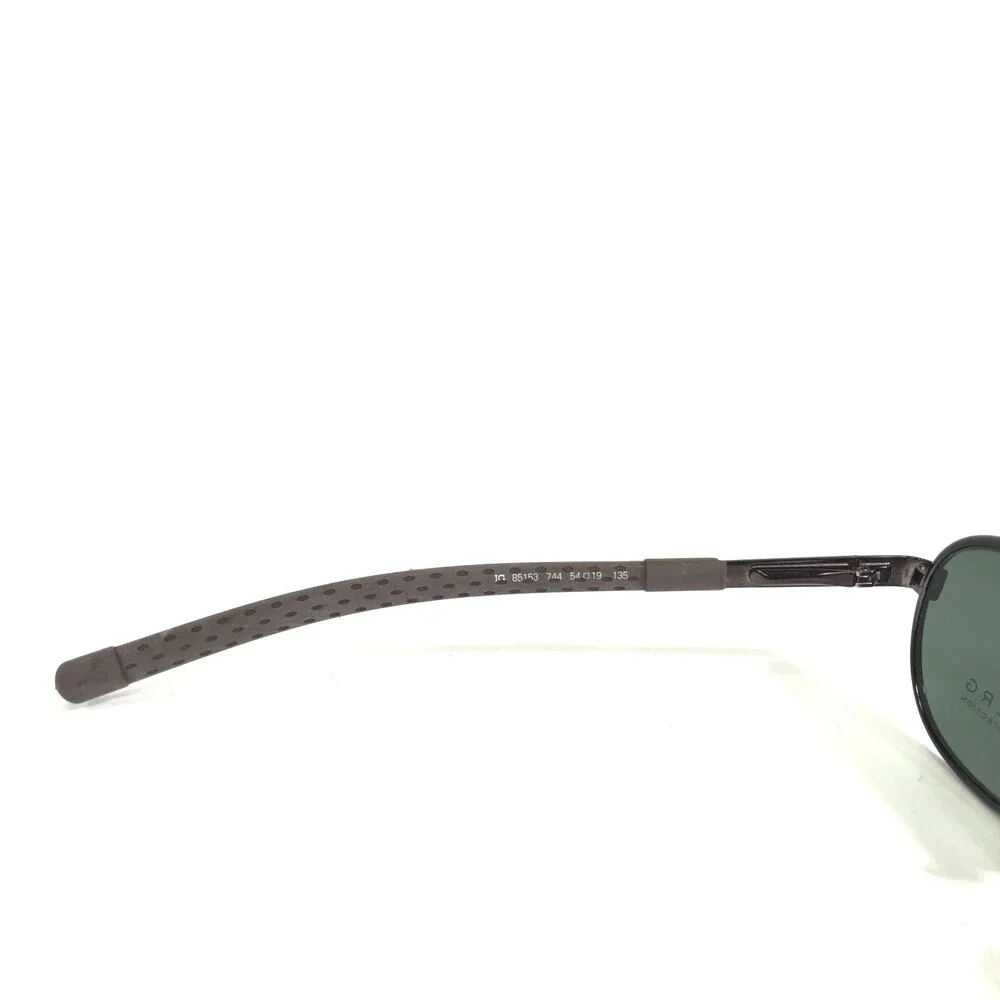 Iceberg Sunglasses IG 85153 744 Brown Round Oval Frames with Green Lenses